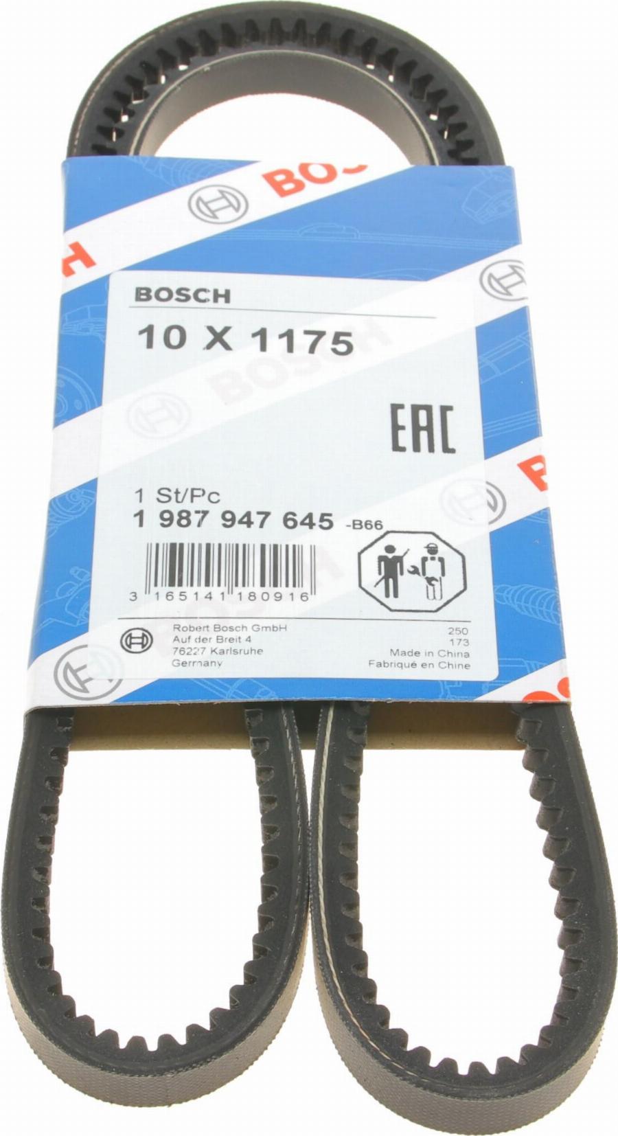 BOSCH 1 987 947 645 - Cinghia trapezoidale autozon.pro