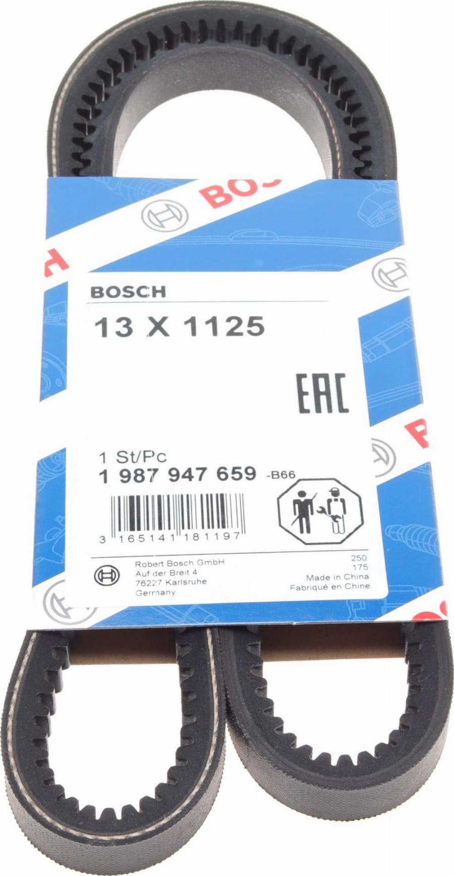 BOSCH 1 987 947 659 - Cinghia trapezoidale autozon.pro