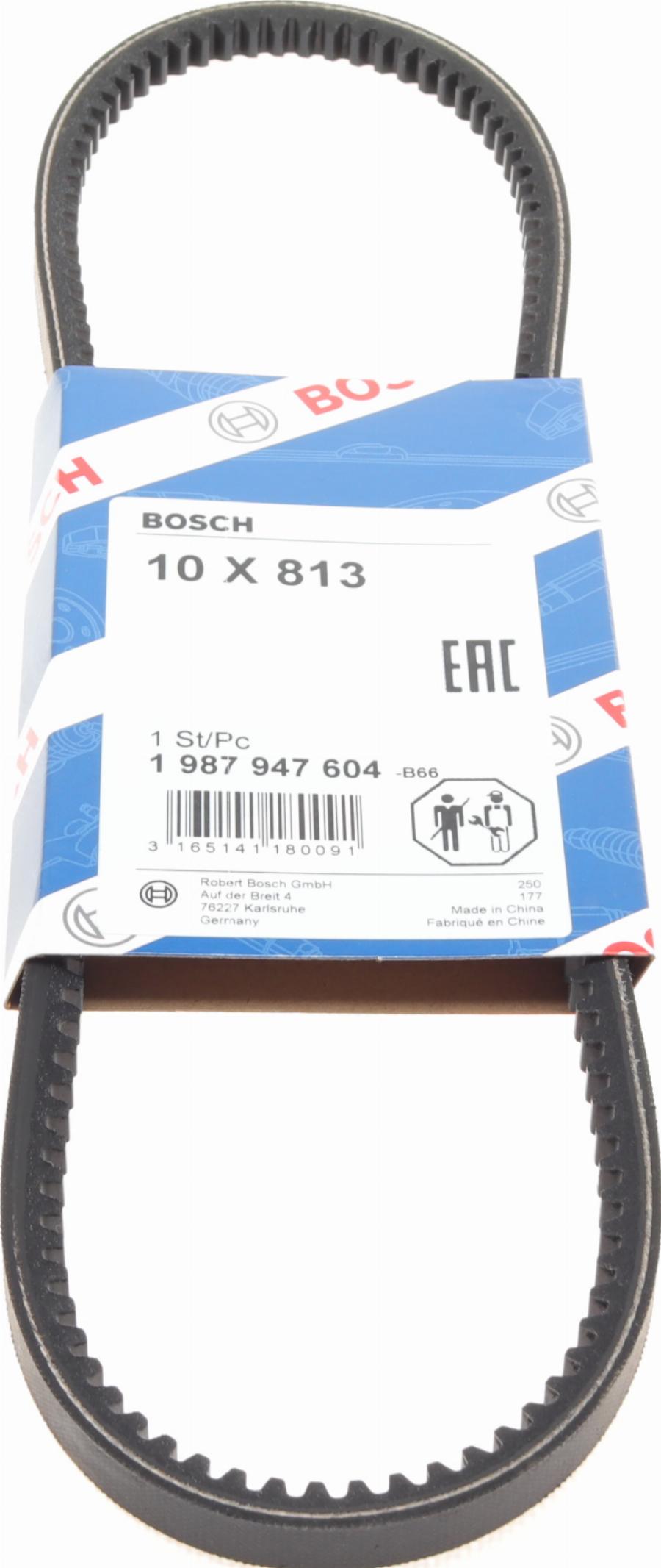 BOSCH 1 987 947 604 - Cinghia trapezoidale autozon.pro