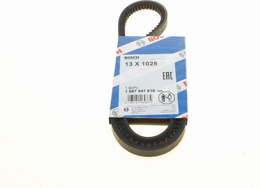 BOSCH 1 987 947 618 - Cinghia trapezoidale autozon.pro