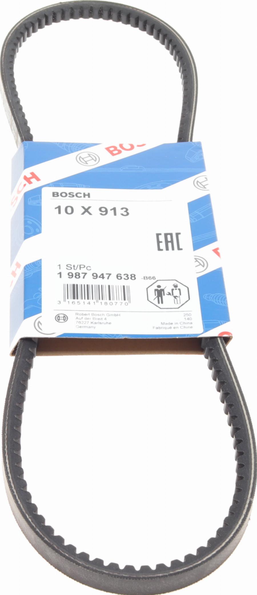 BOSCH 1 987 947 638 - Cinghia trapezoidale autozon.pro