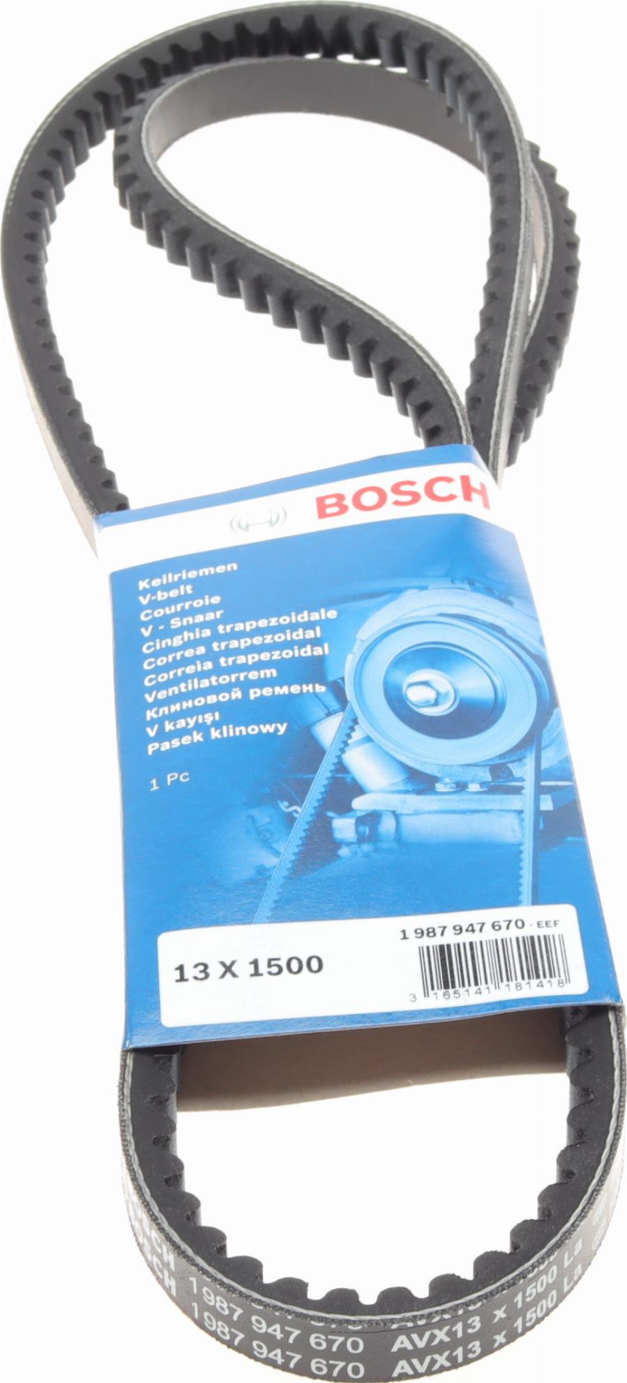 BOSCH 1 987 947 670 - Cinghia trapezoidale autozon.pro