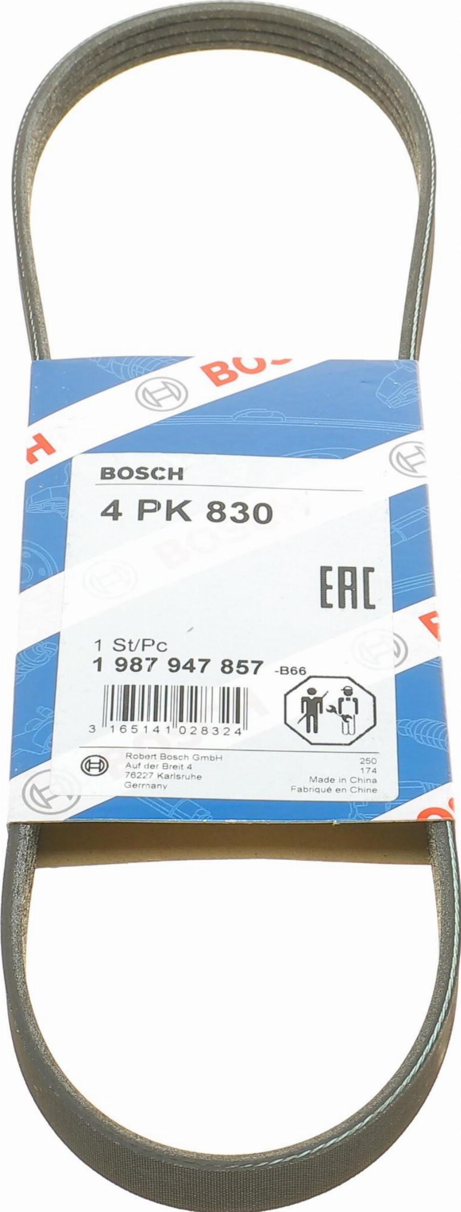 BOSCH 1 987 947 857 - Cinghia Poly-V autozon.pro