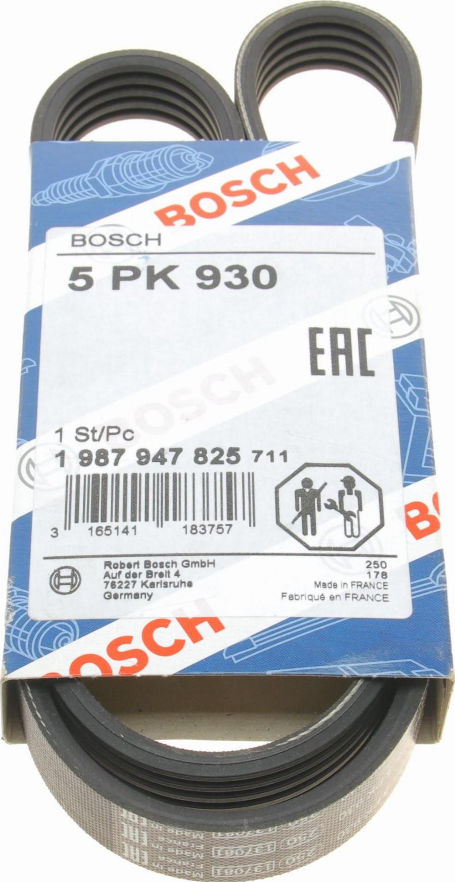 BOSCH 1 987 947 825 - Cinghia Poly-V autozon.pro