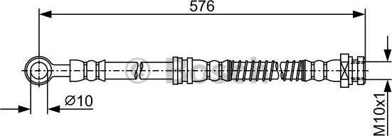 BOSCH 1 987 481 964 - Flessibile del freno autozon.pro