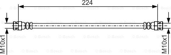 BOSCH 1 987 481 981 - Flessibile del freno autozon.pro