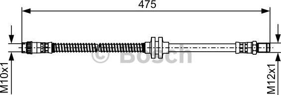 BOSCH 1 987 481 496 - Flessibile del freno autozon.pro