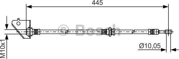 BOSCH 1 987 481 498 - Flessibile del freno autozon.pro