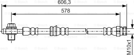 BOSCH 1 987 481 460 - Flessibile del freno autozon.pro