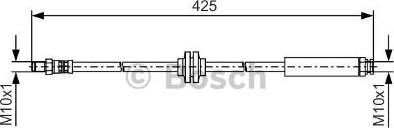 BOSCH 1 987 481 500 - Flessibile del freno autozon.pro