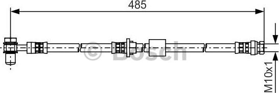 BOSCH 1 987 481 501 - Flessibile del freno autozon.pro