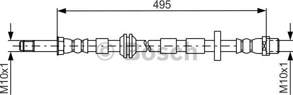 BOSCH 1 987 481 692 - Flessibile del freno autozon.pro