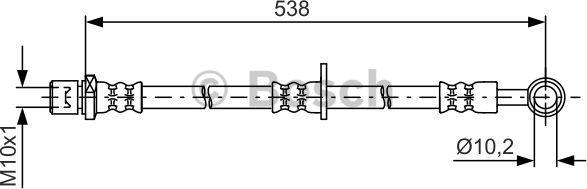 BOSCH 1 987 481 605 - Flessibile del freno autozon.pro