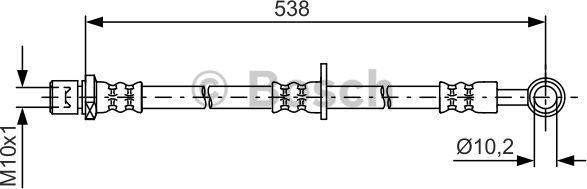 BOSCH 1 987 481 606 - Flessibile del freno autozon.pro