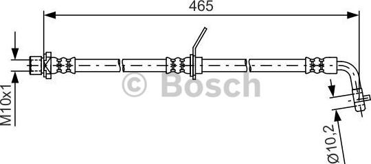 BOSCH 1 987 481 612 - Flessibile del freno autozon.pro