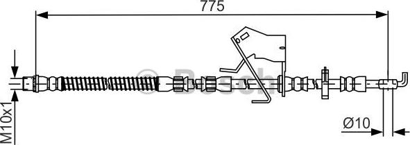 BOSCH 1 987 481 684 - Flessibile del freno autozon.pro