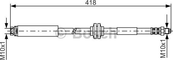 BOSCH 1 987 481 058 - Flessibile del freno autozon.pro