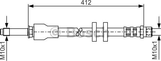 BOSCH 1 987 481 021 - Flessibile del freno autozon.pro