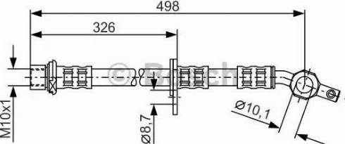 BOSCH 1 987 481 105 - Flessibile del freno autozon.pro