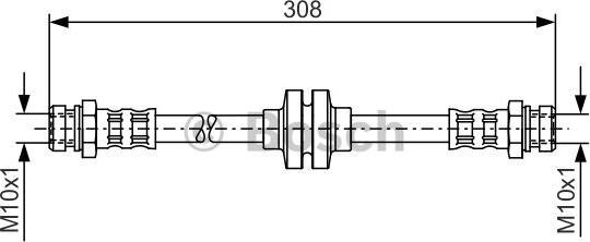 BOSCH 1 987 481 185 - Flessibile del freno autozon.pro