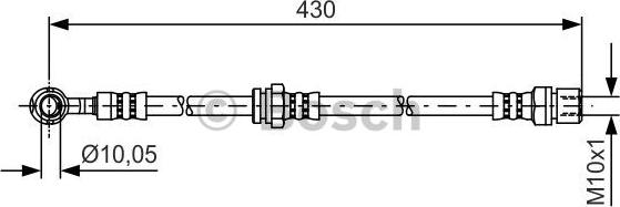 BOSCH 1 987 481 384 - Flessibile del freno autozon.pro