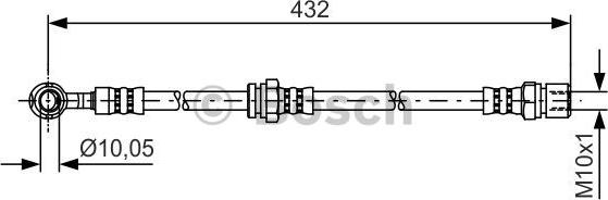 BOSCH 1 987 481 383 - Flessibile del freno autozon.pro