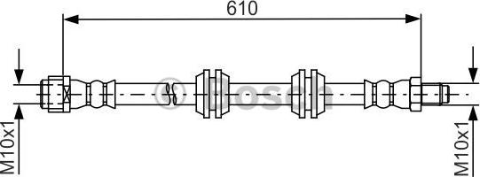 BOSCH 1 987 481 744 - Flessibile del freno autozon.pro