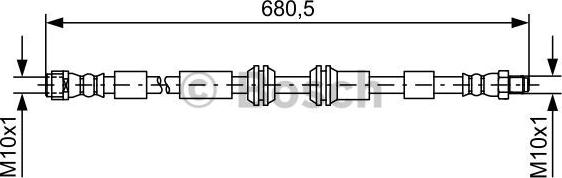 BOSCH 1 987 481 734 - Flessibile del freno autozon.pro