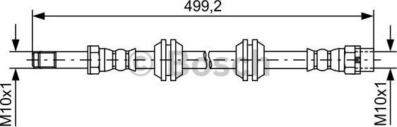 BOSCH 1 987 481 727 - Flessibile del freno autozon.pro