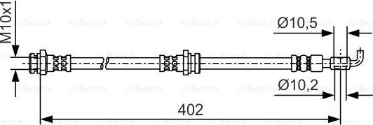 BOSCH 1 987 481 A46 - Flessibile del freno autozon.pro