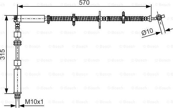 BOSCH 1 987 481 A63 - Flessibile del freno autozon.pro