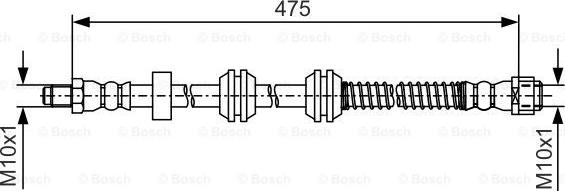 BOSCH 1 987 481 A01 - Flessibile del freno autozon.pro