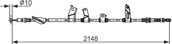 BOSCH 1 987 482 914 - Cavo comando, Freno stazionamento autozon.pro