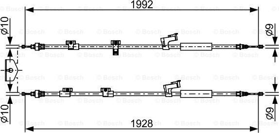 BOSCH 1 987 482 494 - Cavo comando, Freno stazionamento autozon.pro