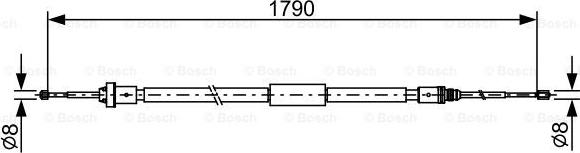 BOSCH 1 987 482 495 - Cavo comando, Freno stazionamento autozon.pro