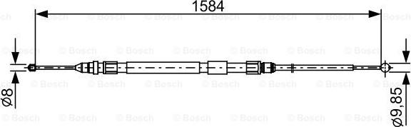 BOSCH 1 987 482 491 - Cavo comando, Freno stazionamento autozon.pro