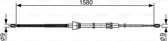 BOSCH 1 987 482 446 - Cavo comando, Freno stazionamento autozon.pro