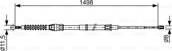 BOSCH 1 987 482 455 - Cavo comando, Freno stazionamento autozon.pro