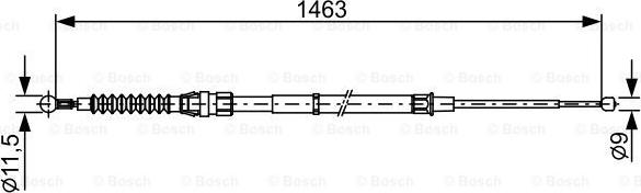 BOSCH 1 987 482 456 - Cavo comando, Freno stazionamento autozon.pro