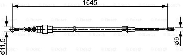 BOSCH 1 987 482 451 - Cavo comando, Freno stazionamento autozon.pro