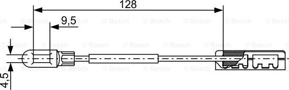 BOSCH 1 987 482 452 - Cavo comando, Freno stazionamento autozon.pro