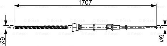 BOSCH 1 987 482 457 - Cavo comando, Freno stazionamento autozon.pro