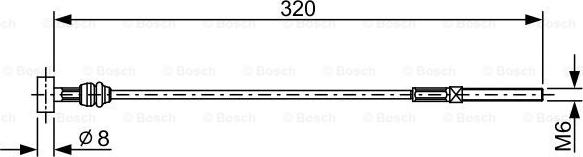 BOSCH 1 987 482 460 - Cavo comando, Freno stazionamento autozon.pro