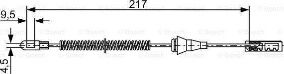 BOSCH 1 987 482 461 - Cavo comando, Freno stazionamento autozon.pro