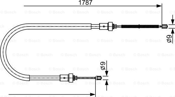 BOSCH 1 987 482 410 - Cavo comando, Freno stazionamento autozon.pro