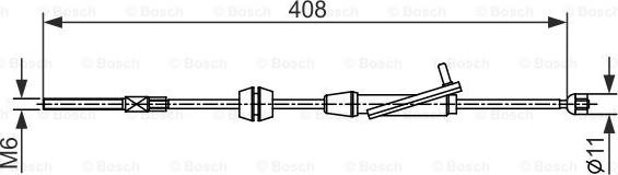 BOSCH 1 987 482 421 - Cavo comando, Freno stazionamento autozon.pro