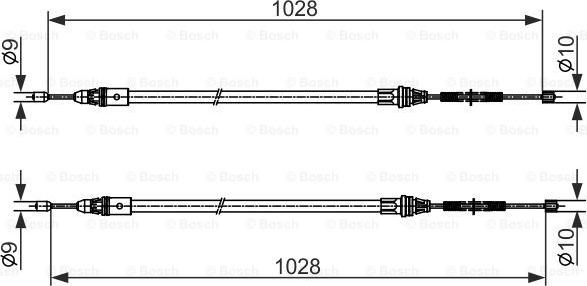 BOSCH 1 987 482 423 - Cavo comando, Freno stazionamento autozon.pro