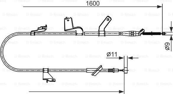 BOSCH 1 987 482 427 - Cavo comando, Freno stazionamento autozon.pro