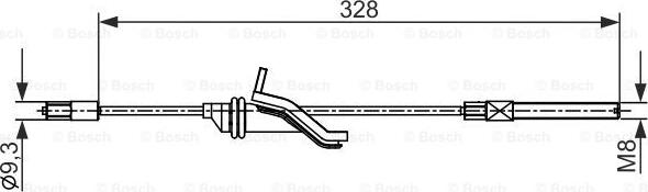 BOSCH 1 987 482 545 - Cavo comando, Freno stazionamento autozon.pro