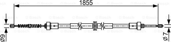 BOSCH 1 987 482 546 - Cavo comando, Freno stazionamento autozon.pro